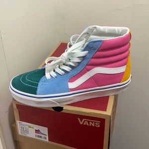 Multicolored vans women’s size 7.5